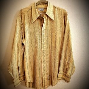 70s Big Collar Vintage Disco Shirt.